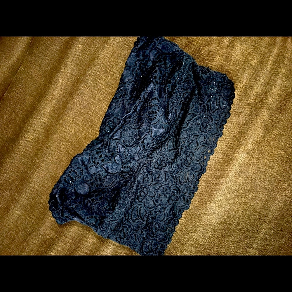 aerie longline black bandeau